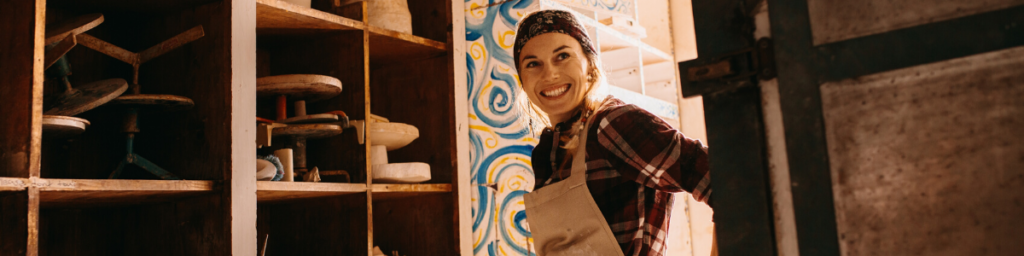 happy small business owner