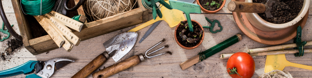 herb and vegetable gardening tools