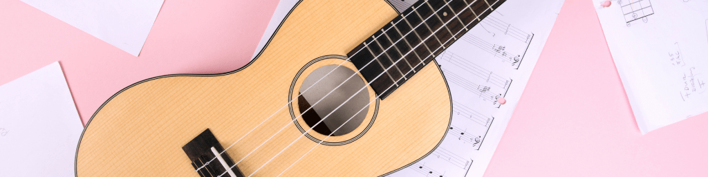 ukulele-and-musical-sheets
