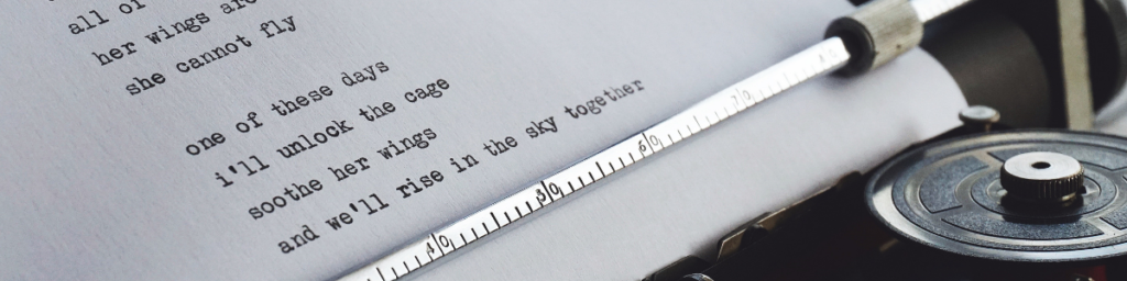 typewritten figurative language poem