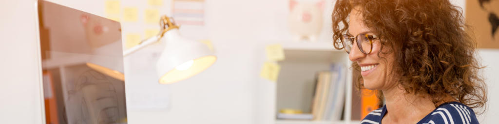 smiling web designer