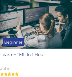 Learn HTML In 1 Hour