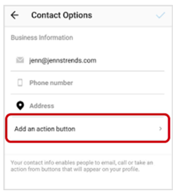 Contact options