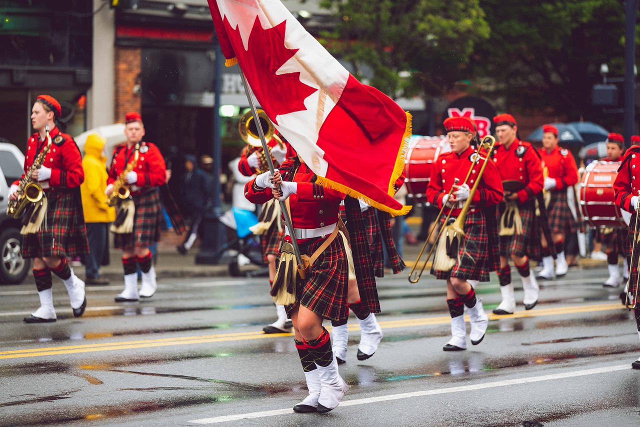 marching band parade study in canada