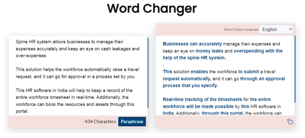 word changer