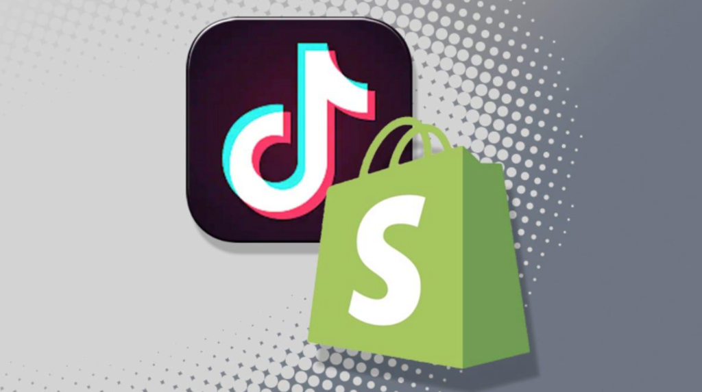 Tiktok and Shopify Logos