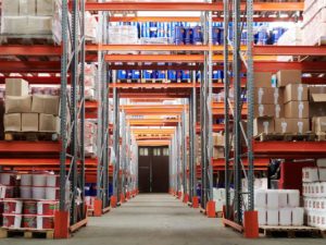 warehouse with concrete floors