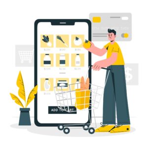 online marketplace app representation