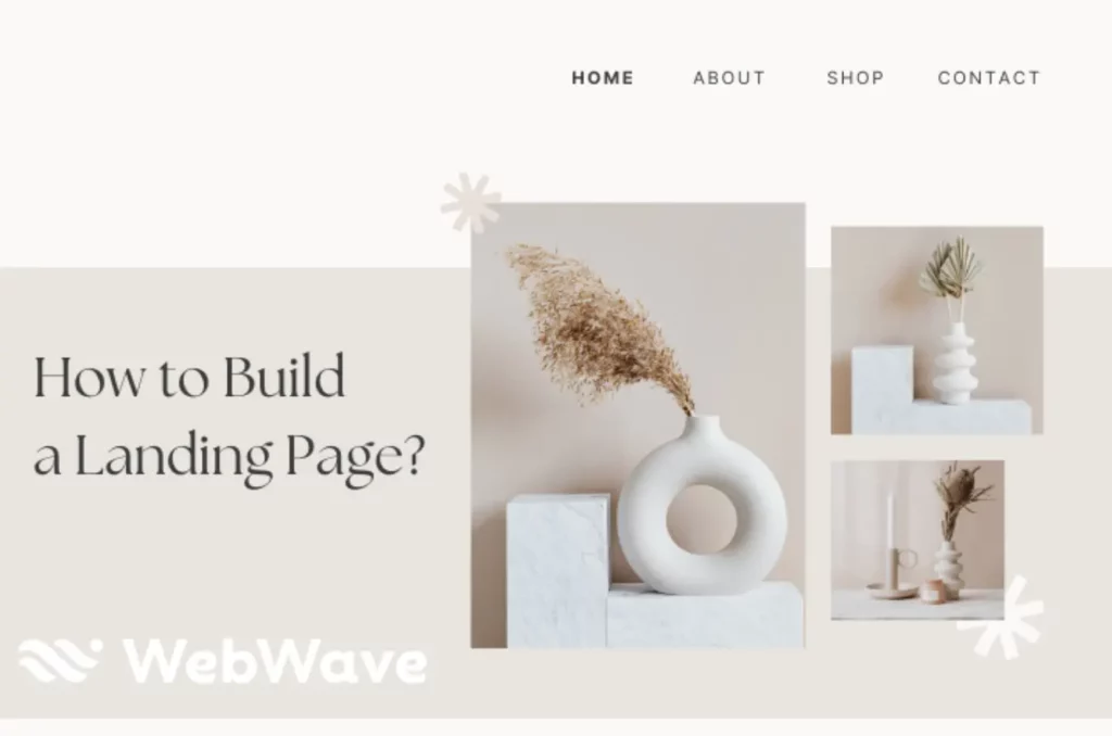 Aesthetic Decor for Landing Page Cover