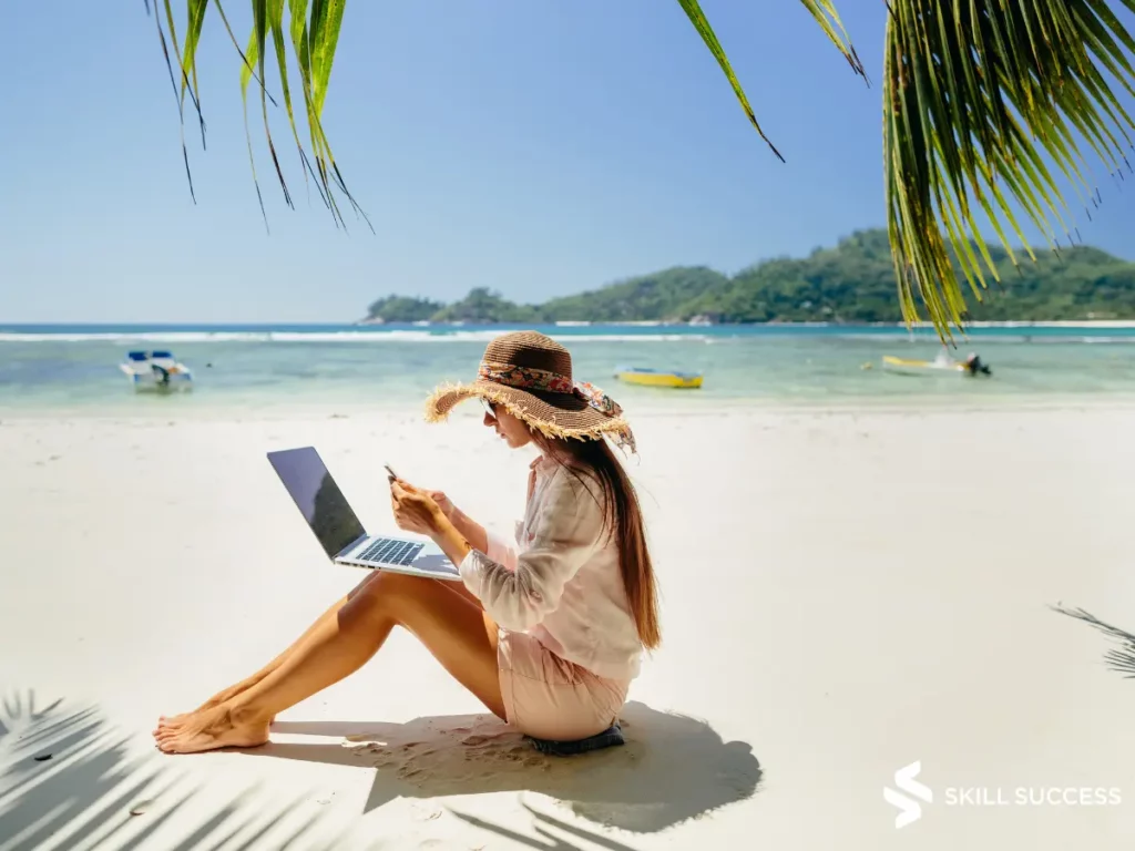 A Freelancer at the Beach