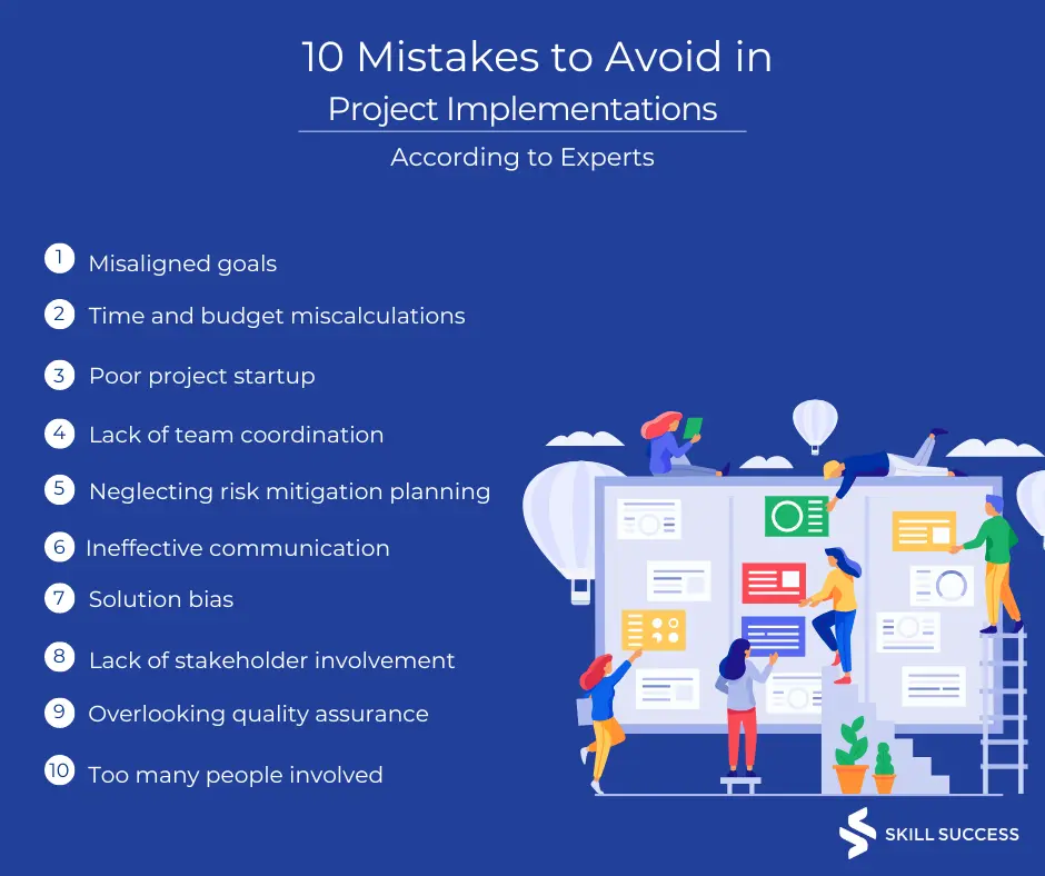 list of mistakes to avoid in project implementation