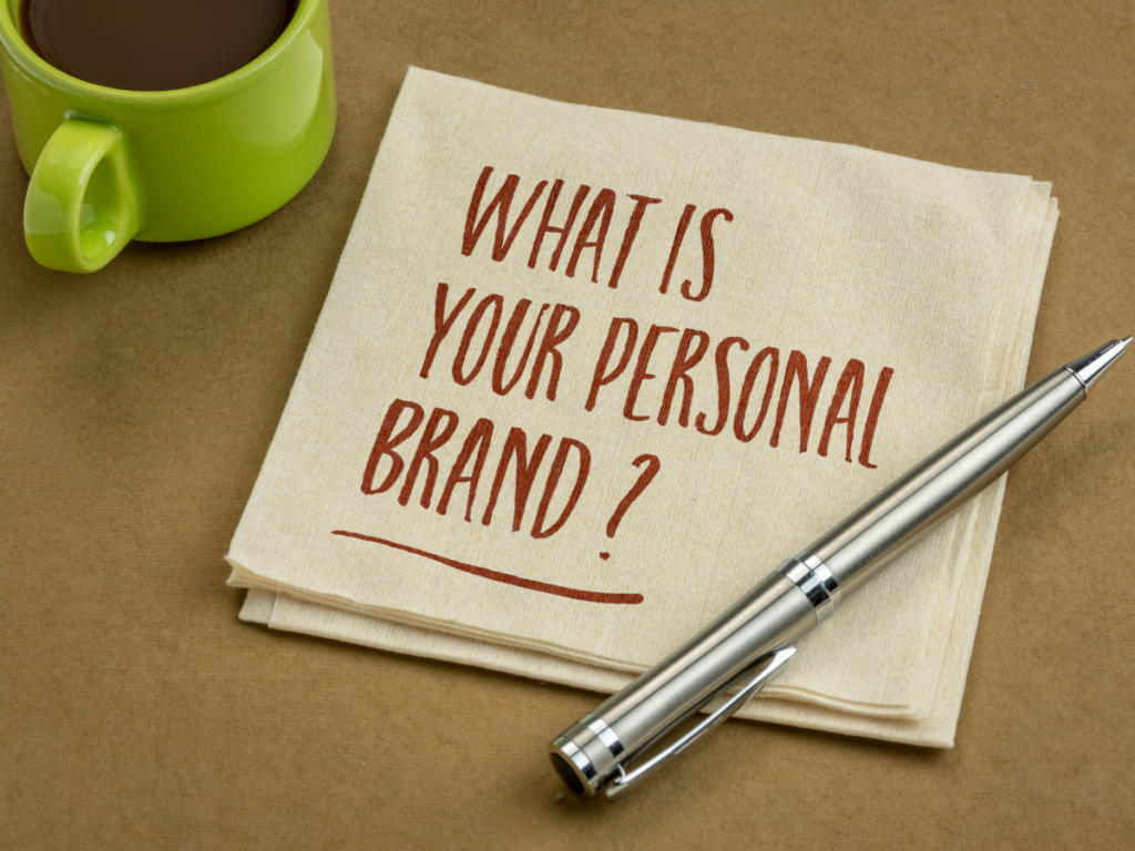 text saying what is your personal brand
