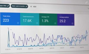 screenshot of gsc metrics