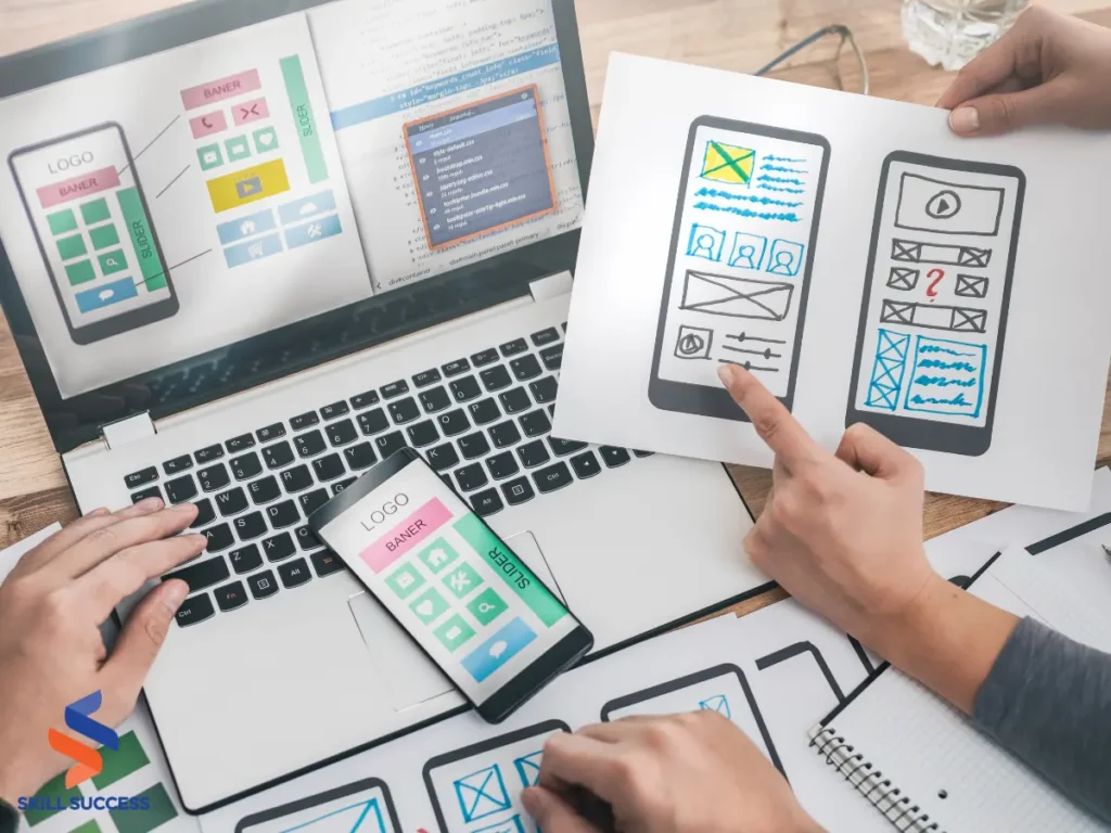 an image showing the process of ios mobile app development