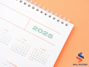 photo of 2025 calendar used for annual planning