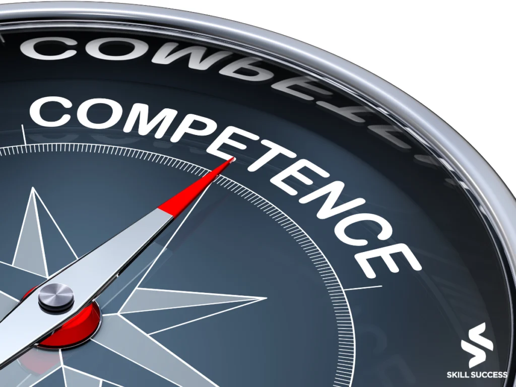 a compass with the word "competence"