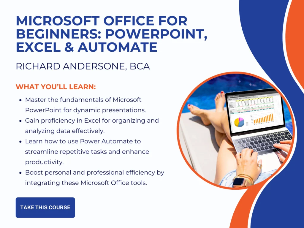 Microsoft Office for Beginners: PowerPoint, Excel & Automate banner