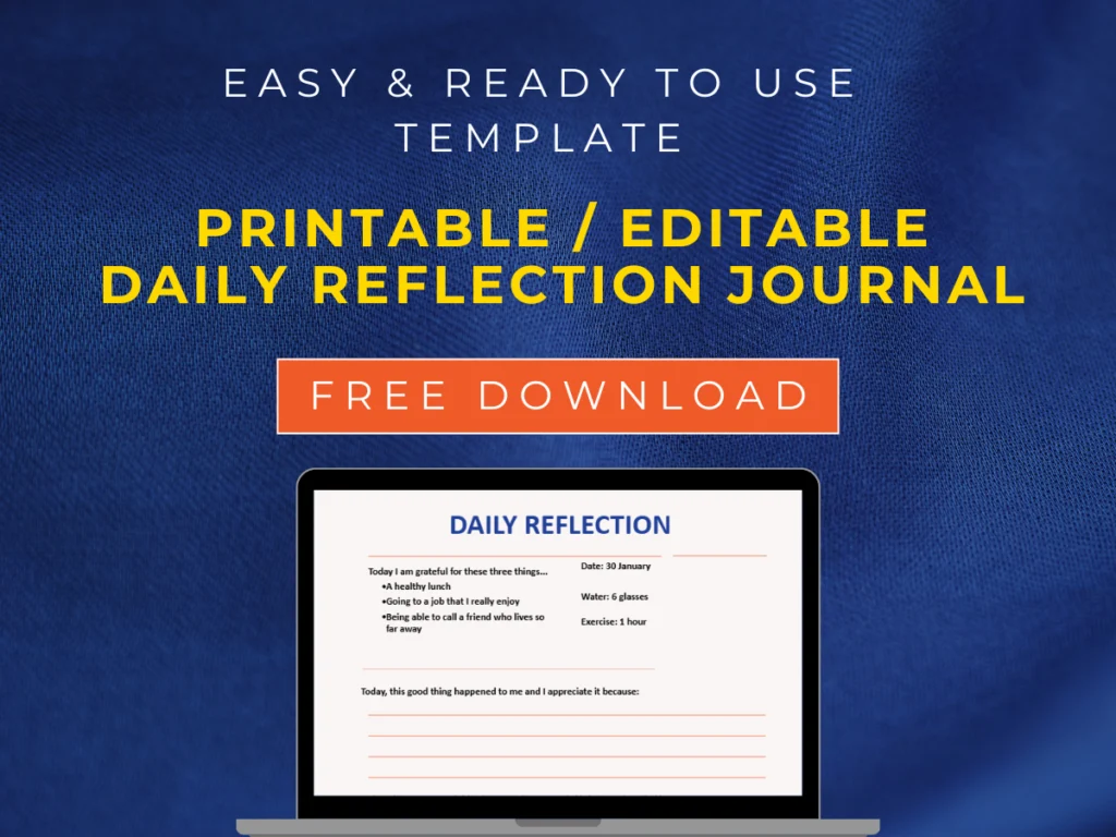 reflection journal download banner