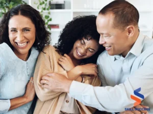 parents with their teenager