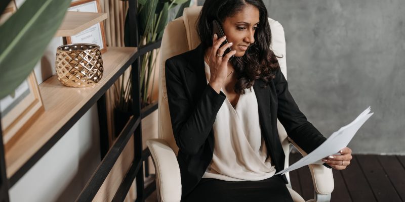 middle aged woman working Middle aged woman working in office