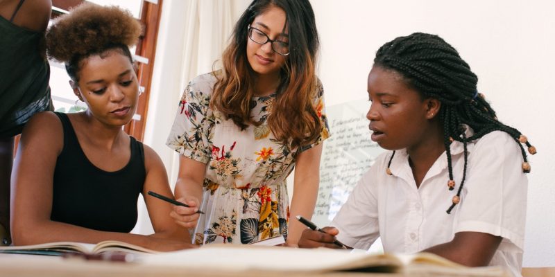 women making career plans women at a meeting