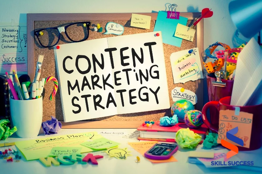 content marketing strategy board