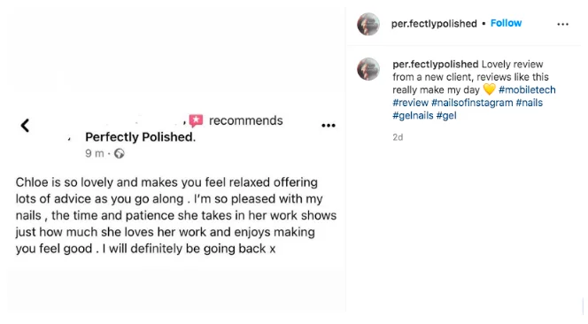 Perfectly polished instagram review
