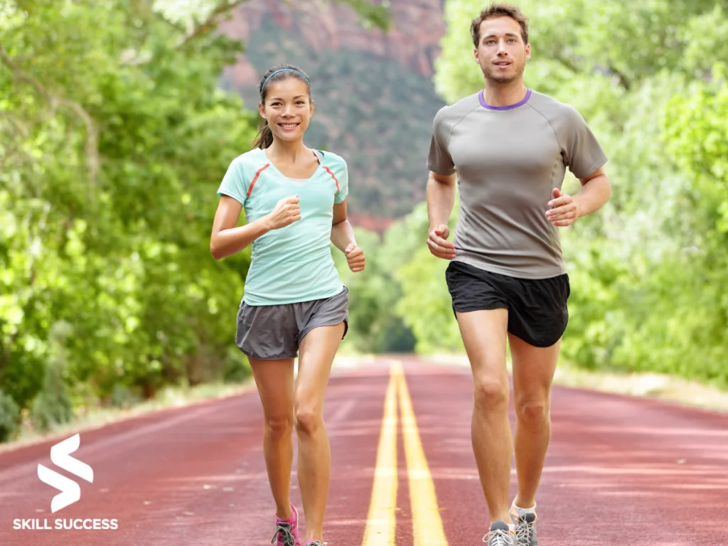 Two young adults living healthier with the best training courses